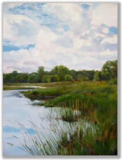 Painting of a riparian scene